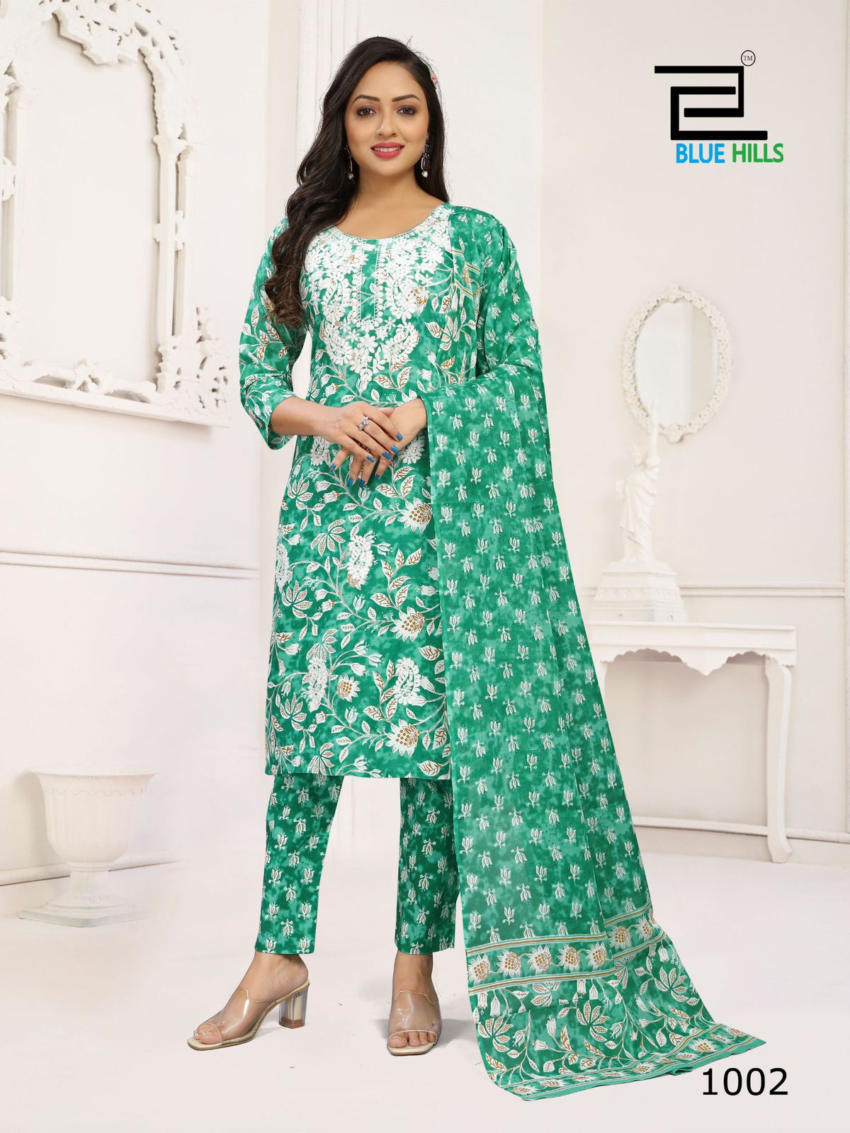 Kanika Vol 3 By Blue Hills Printed Cotton Kurti With Bottom Dupatta Wholesale Shop In Surat